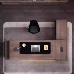 modern Luxury Office Desk Made of Triamine Board Material (paint Free) with Strong Wear Resistance Suitable for The CEO's Office