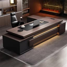modern Luxury Office Desk Made of Triamine Board Material (paint Free) with Strong Wear Resistance Suitable for The CEO's Office