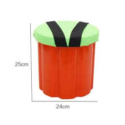 Farmer's Outdoor Stool Gardening Stool With Zipper Cover Wearable Outdoor Chair For Planting Farming Camping Fishing Low Stool