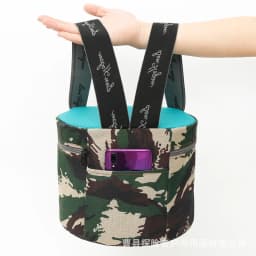 Farmer's Outdoor Stool Gardening Stool With Zipper Cover Wearable Outdoor Chair For Planting Farming Camping Fishing Low Stool