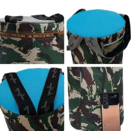 Farmer's Outdoor Stool Gardening Stool With Zipper Cover Wearable Outdoor Chair For Planting Farming Camping Fishing Low Stool