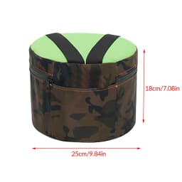 Farmer's Outdoor Stool Gardening Stool With Zipper Cover Wearable Outdoor Chair For Planting Farming Camping Fishing Low Stool