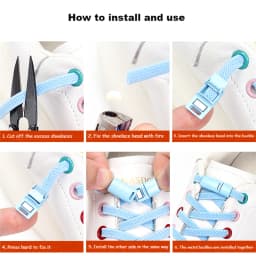 No tie Shoe laces Elastic Sneakers Shoelaces Multicolor Magnetic Lock Shoelace Kids Adult Quick Laces One Size Fits All Shoes