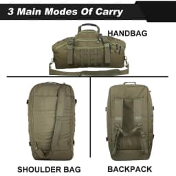 LQARMY 25L 45L 80L Tactical Military Backpack Gym Duffle Bag for Men Camping Sports Travel Workout Weekender Deployment 3 in 1