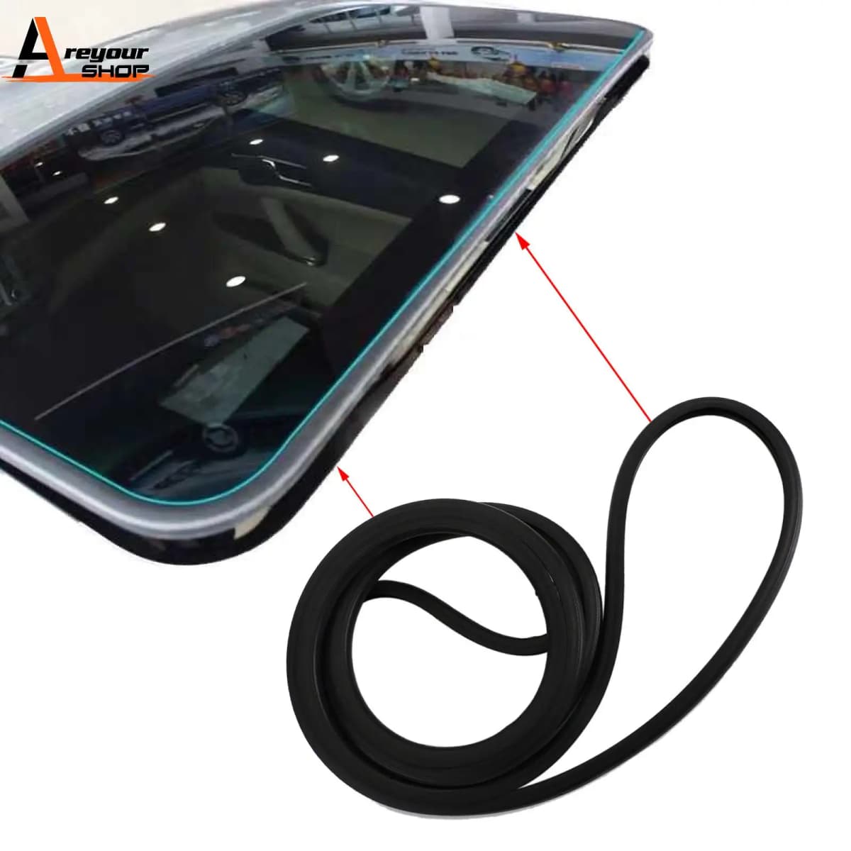 Areyourshop Sunroof Weatherstrip Weather Strip Seal for Toyota Camry Avalon Tacoma 632510E010 Car Auto Parts