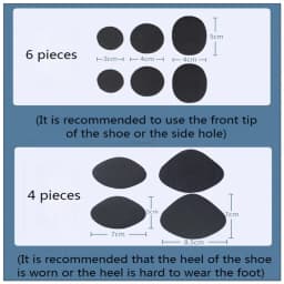 Shoe Patch Vamp Repair Sticker Subsidy Sticky Shoes Insoles Heel Protector heel hole repair Lined Anti-Wear Heel Foot Care Tool