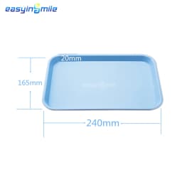 Dental Instrument Flat Tray Plastic Autoclaved Dentistry Tools Dentist Use Mini Size 240*165*22