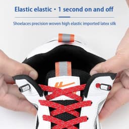 New Reflective No Tie Shoelaces Elastic Laces Sneakers Flat Shoe laces without ties Kids Adult Shoelace One size fits all Shoes