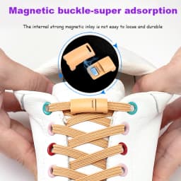 Magnetic Lock Shoelaces Without ties Elastic No tie Shoe laces Sneakers Shoelace Kids Adult Quick Laces One Size Fits All Shoes