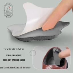 5D Men Heel Protectors Stickers Comfort Leather Shoes Pads Sneakers Insoles Foot Pain Relievers Adjust Size Cushion Care Inserts