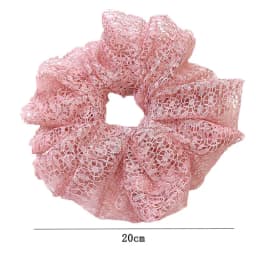 1PC New Fashion Hollow Lace Oversized Large Hair Scrunchies For Woman Ladies Simple Temperament Girl Hairband Hair Accessories