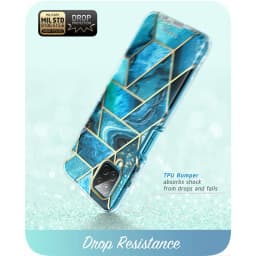 For Samsung Galaxy A12 Case (2020 Release) I-BLASON Cosmo Full-Body Marble Case Rugged Cover WITH Built-in Screen Protector