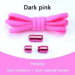 Elastic laces Sneakers No tie Shoe laces Round Shoelaces without ties Quick Shoelace for Shoes Kids Adult One Size fits All Shoe