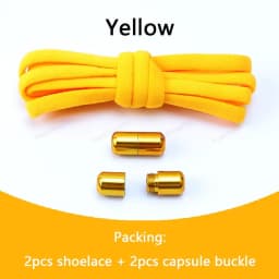 Elastic laces Sneakers No tie Shoe laces Round Shoelaces without ties Quick Shoelace for Shoes Kids Adult One Size fits All Shoe