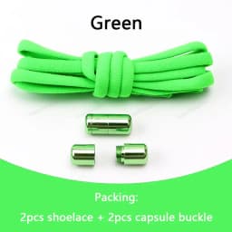Elastic laces Sneakers No tie Shoe laces Round Shoelaces without ties Quick Shoelace for Shoes Kids Adult One Size fits All Shoe