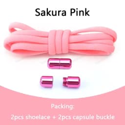 Elastic laces Sneakers No tie Shoe laces Round Shoelaces without ties Quick Shoelace for Shoes Kids Adult One Size fits All Shoe