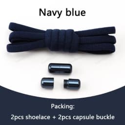 Elastic laces Sneakers No tie Shoe laces Round Shoelaces without ties Quick Shoelace for Shoes Kids Adult One Size fits All Shoe