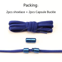Elastic laces Sneakers No tie Shoe laces Round Shoelaces without ties Quick Shoelace for Shoes Kids Adult One Size fits All Shoe