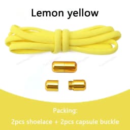 Elastic laces Sneakers No tie Shoe laces Round Shoelaces without ties Quick Shoelace for Shoes Kids Adult One Size fits All Shoe