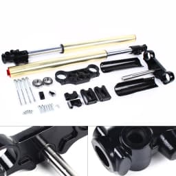 29" 45/48mm Triple Tree Clamp Front Forks Shock For 110cc 125cc Pit Dirt Bike Chinese Motor Bike Tianzhong Zongshen TTR Taotao