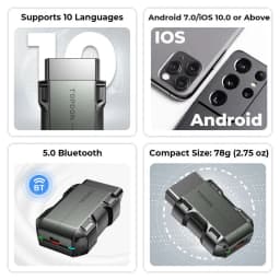 TOPDON TopScan Lite Scanner Smart Diagnostic Tool DTC Repair Guide Bluetooth OBD2 Code Reader