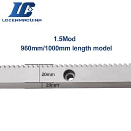 CNC Helical Rack 1.5Modulus 20 20 1000MM Length Right Hand for CNC Plasma Cutting Machine Router Machine Tool