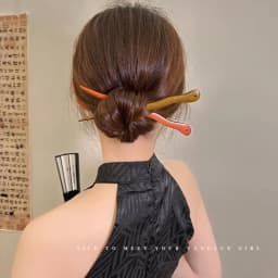 Black Sandalwood Hand Carving Ancient Chinese Hairpin Women Hanfu Dress Cosplay Wooden Hair Forks Coiled Hair Styling Jewelry