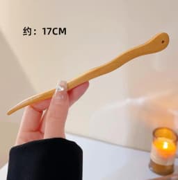 Black Sandalwood Hand Carving Ancient Chinese Hairpin Women Hanfu Dress Cosplay Wooden Hair Forks Coiled Hair Styling Jewelry