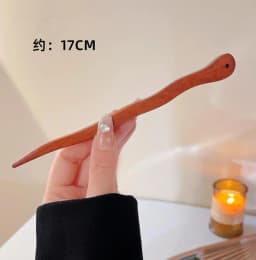 Black Sandalwood Hand Carving Ancient Chinese Hairpin Women Hanfu Dress Cosplay Wooden Hair Forks Coiled Hair Styling Jewelry