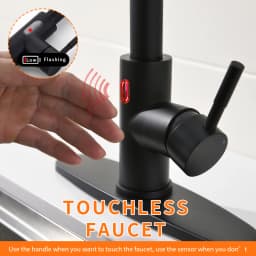Stainless Steel Touch Control Kitchen Faucets Smart Sensor Kitchen Mixer with LED Faucet for Kitchen Pull Out Sink Taps 1073