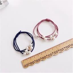 Pearl Beads Hair Rope Multi-Layer Rubber Band Korean Simplicity Hair Ties For Women Girls Elastic Headband Cute Hair Accessories