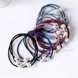 Pearl Beads Hair Rope Multi-Layer Rubber Band Korean Simplicity Hair Ties For Women Girls Elastic Headband Cute Hair Accessories