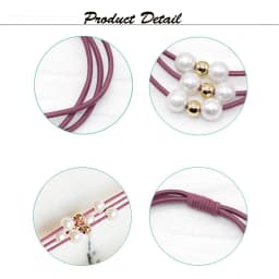 Pearl Beads Hair Rope Multi-Layer Rubber Band Korean Simplicity Hair Ties For Women Girls Elastic Headband Cute Hair Accessories