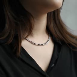 3/5/7/9mm Men's Stainless Steel Necklace Figaro Link Chain Choker for Men Women Gold Color Silver Color Solid Accessories KNM177