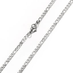 3/5/7/9mm Men's Stainless Steel Necklace Figaro Link Chain Choker for Men Women Gold Color Silver Color Solid Accessories KNM177