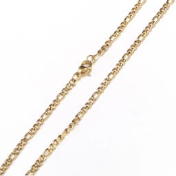 3/5/7/9mm Men's Stainless Steel Necklace Figaro Link Chain Choker for Men Women Gold Color Silver Color Solid Accessories KNM177