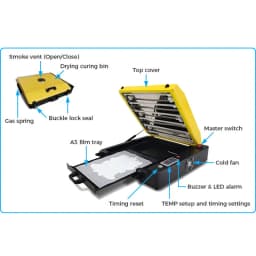 A3 A4 DTF Film Oven Heating Pads PET Film Curing Device Hot Melt Powder DTF Oven Direct To Film Printing Film Heater Hot Dryer