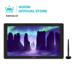 HUION Kamvas 22 Graphic Pen Tablet Monitor Pen Display 21.5 Inch Anti-glare Screen 120%s RGB Windows Mac And Android Device