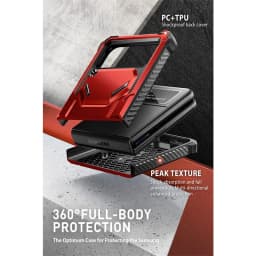 I-BLASON For Samsung Galaxy Z Flip 4 Case 2022 Armorbox Full Body Heavy Duty Shock Reduction Case with Built-in Screen Protector