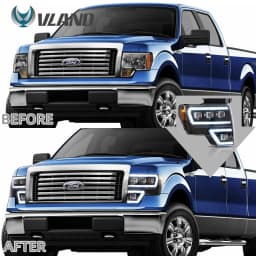 VLAND Auto LED Light for car Head Lamp FOR FORD F150 FULL LED HEADLIGHTS 2009-2014 h7 LED h7 Luces LED 12v