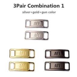Sneaker Laces Buckle Combination AF1 Diamond Shoe Charms Quality Metal Shoelaces Decorations Air Force 1 Shoes Accessories
