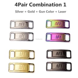 Sneaker Laces Buckle Combination AF1 Diamond Shoe Charms Quality Metal Shoelaces Decorations Air Force 1 Shoes Accessories
