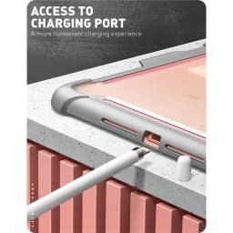 For iPad 10.2 Case (2021/2020/2019 Release) I-BLASON Ares Full-Body Kickstand with Built-in Screen Protector Pencil Holder Cover