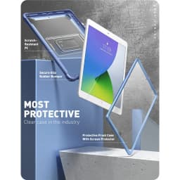 For iPad 10.2 Case (2021/2020/2019 Release) I-BLASON Ares Full-Body Kickstand with Built-in Screen Protector Pencil Holder Cover