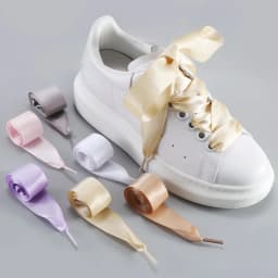 1Pair 2 CM Width Silk Satin Shoelaces Flat Ribbon Shoe laces Boots Women Sneakers ShoeLace 22 Colors Length 80CM 100CM 120CM
