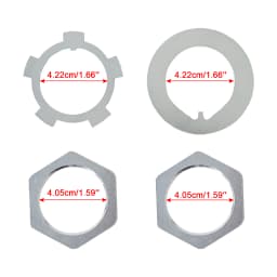 Areyourshop Front Axle Hub Spindle Lock Nut Washer Kit 43521-60011 For Toyota Hiluxs 4352160011 Axle Nuts Parts Car-Styling