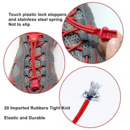 1Pair Elastic Shoe laces Round Locking No Tie Shoelaces Kids Adult Quick Lazy Laces Rubber Sneakers Shoelace 22 Colors