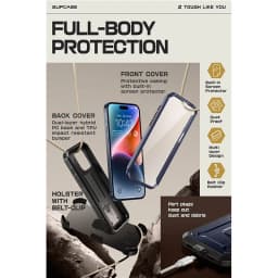 SUPCASE For iPhone 15 Pro Max Case 6.7" (2023) UB Pro Full-Body Rugged Heavy Duty Rugged Case with Built-in Screen Protector