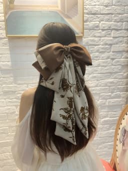 Autumn Flower Splicing Large Bow Hairpin Women Satin Big Bowknot Bow Barrettes Ponytail Clips for Girs Woman Hair Accessories