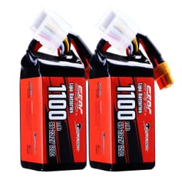 Sunpadow 22.2V 6S Lipo Battery 1100 1300mAh 1500mAh 120C Soft Pack with XT60 Plug for RC FPV Helicopter Airplane Drone Racing